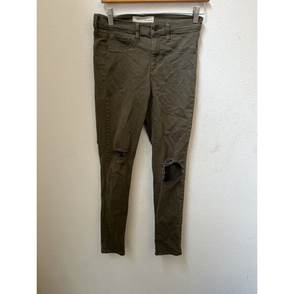 WOMENS GAP GREEN EASY LEGGING JEANS SIZE 27 (L12)